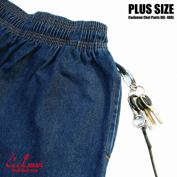 եѥ Chef PantsDenim Navy Plus Size