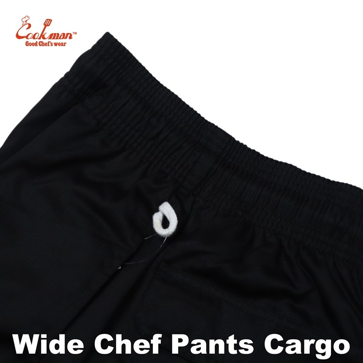 磻ɥեѥ Wide Chef Pants Cargo Black