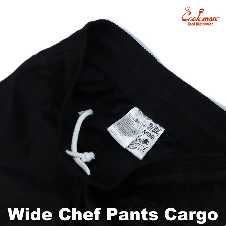 磻ɥեѥ Wide Chef Pants Cargo Black