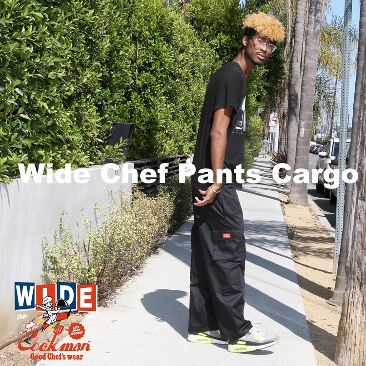 磻ɥեѥ Wide Chef Pants Cargo Black