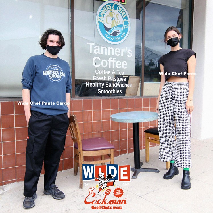 磻ɥեѥ Wide Chef Pants Cargo Black