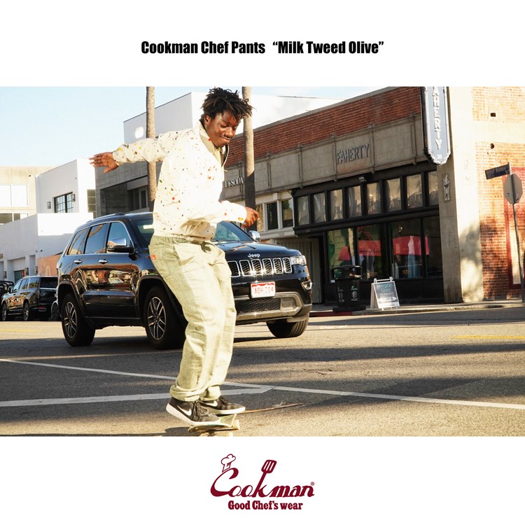  (�쾦��) �����եѥ�� Chef Pants Milk Tweed Olive