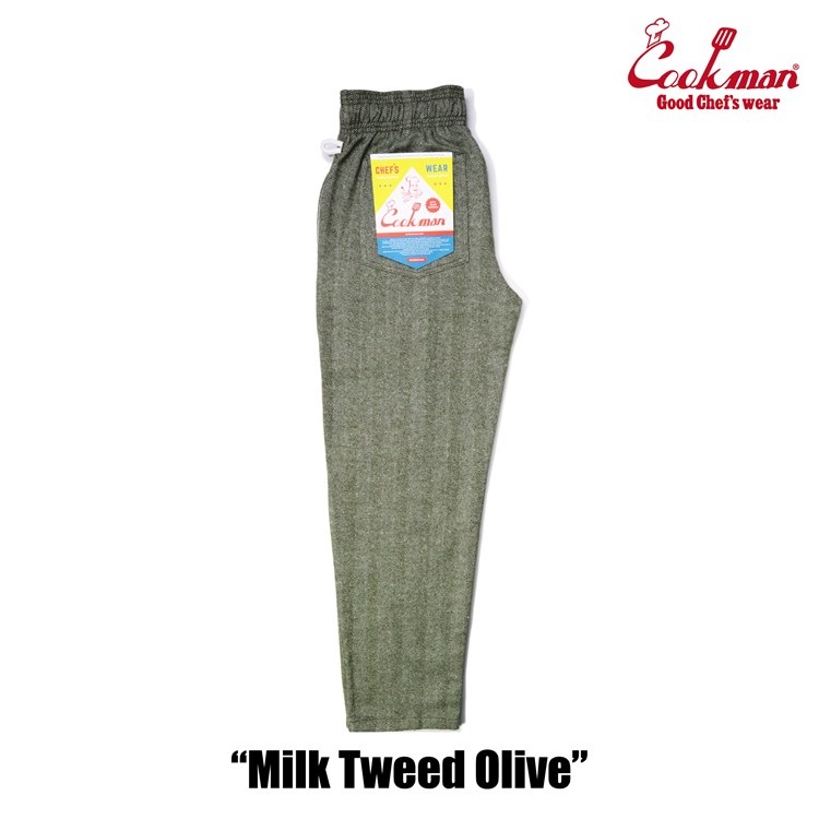  (�쾦��) �����եѥ�� Chef Pants Milk Tweed Olive