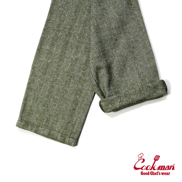  (�쾦��) �����եѥ�� Chef Pants Milk Tweed Olive