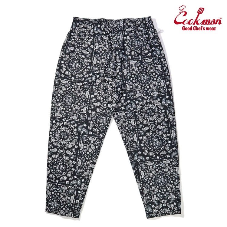 �����եѥ�� Chef Pants Paisley Black Plus Size