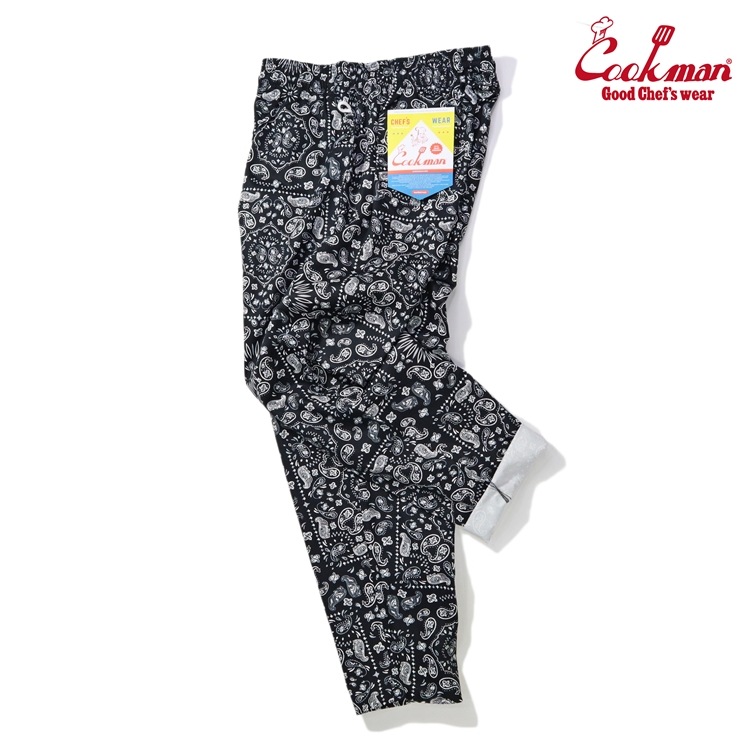 �����եѥ�� Chef Pants Paisley Black Plus Size
