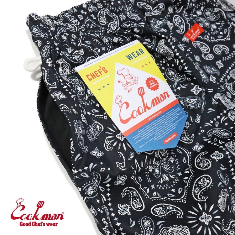 �����եѥ�� Chef Pants Paisley Black Plus Size