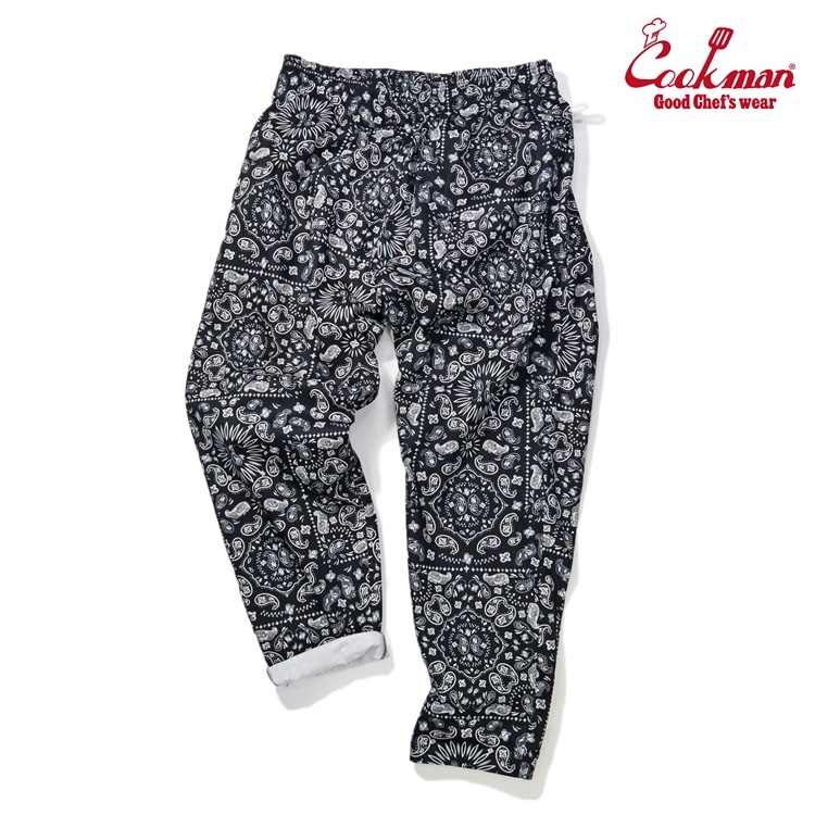 �����եѥ�� Chef Pants Paisley Black Plus Size