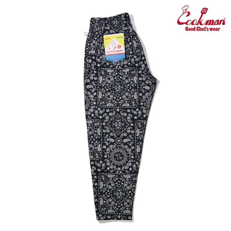 �����եѥ�� Chef Pants Paisley Black Plus Size