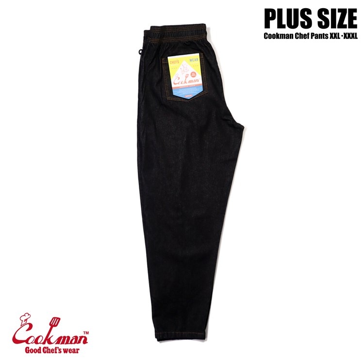 եѥ Chef PantsDenim Black Plus Size