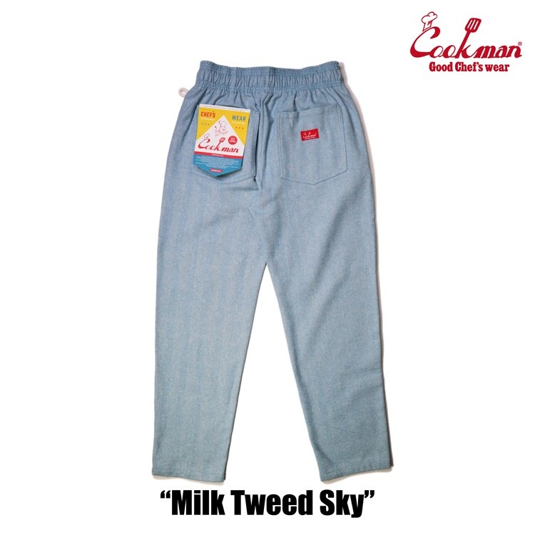  (�쾦��) �����եѥ�� Chef Pants Milk Tweed Sky