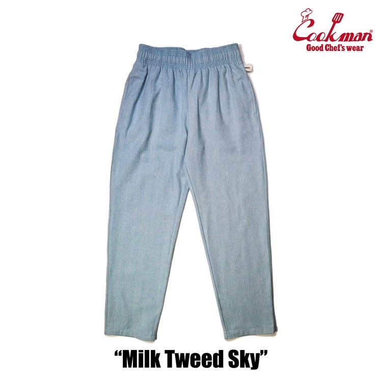 (�쾦��) �����եѥ�� Chef Pants Milk Tweed Sky