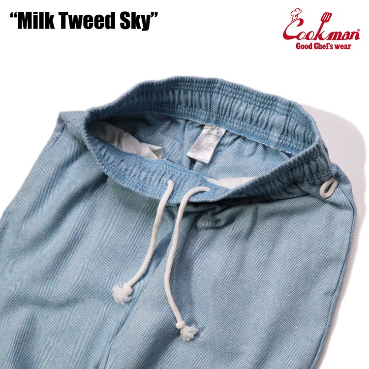  (�쾦��) �����եѥ�� Chef Pants Milk Tweed Sky