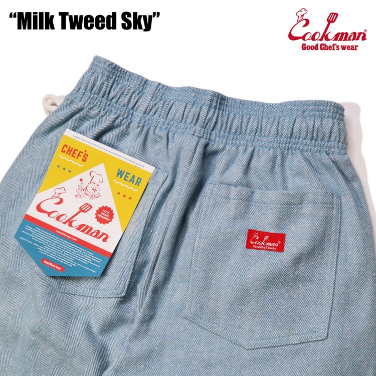  (�쾦��) �����եѥ�� Chef Pants Milk Tweed Sky
