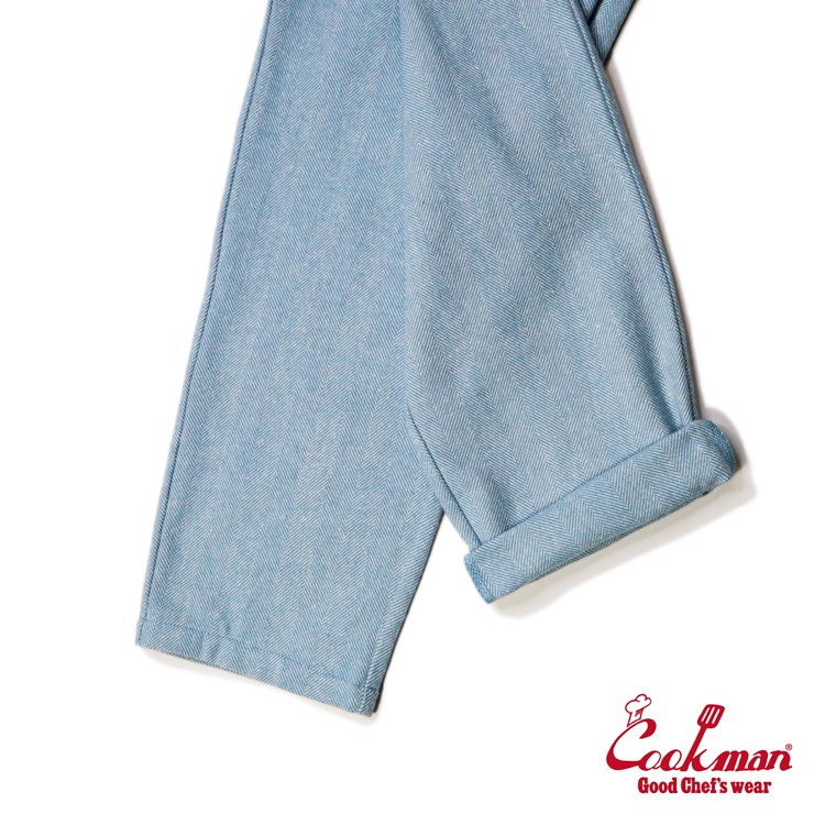  (�쾦��) �����եѥ�� Chef Pants Milk Tweed Sky