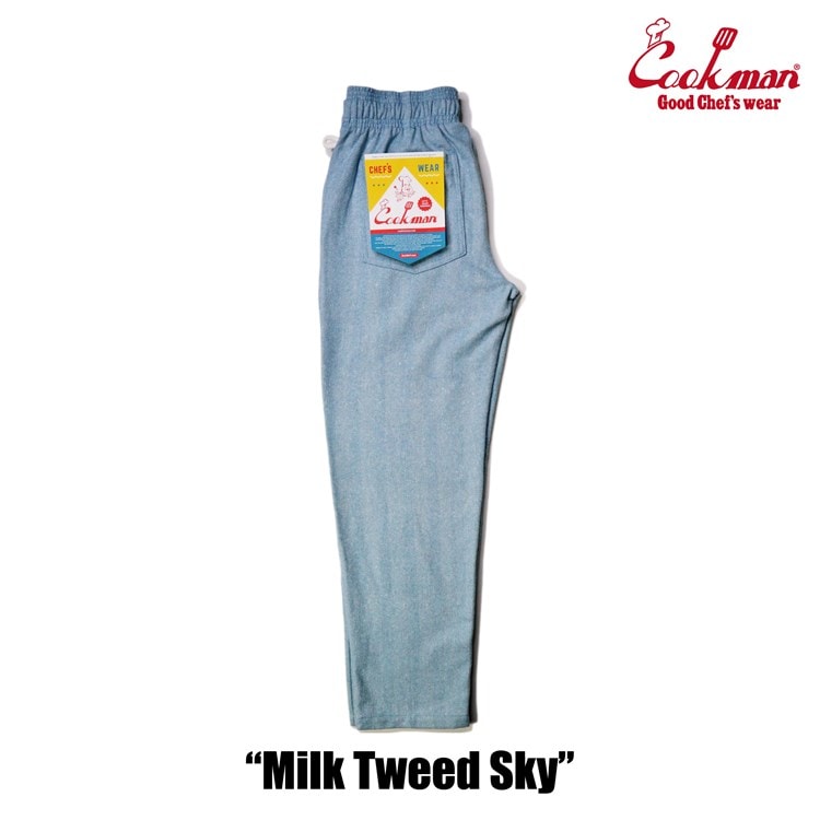  (�쾦��) �����եѥ�� Chef Pants Milk Tweed Sky