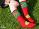���å��� Rib Crew Socks Tomato