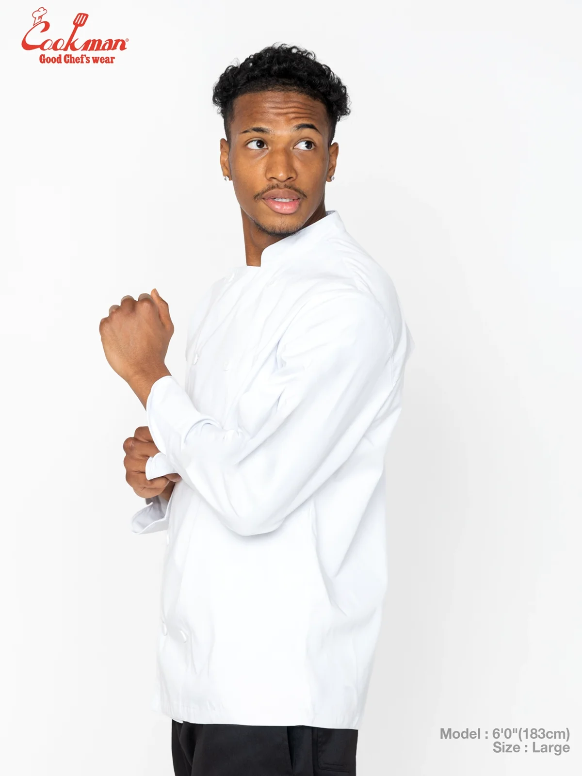 �����ե����� Chef Coat Long Sleeve Vented White