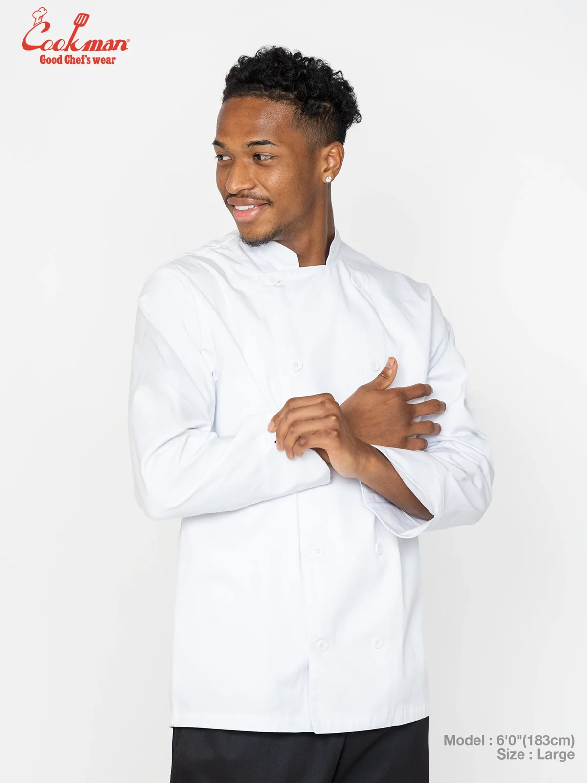 �����ե����� Chef Coat Long Sleeve Vented White