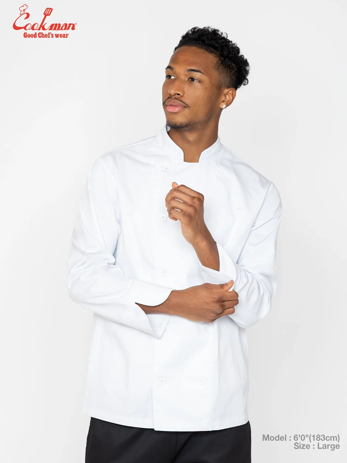 �����ե����� Chef Coat Long Sleeve Vented White