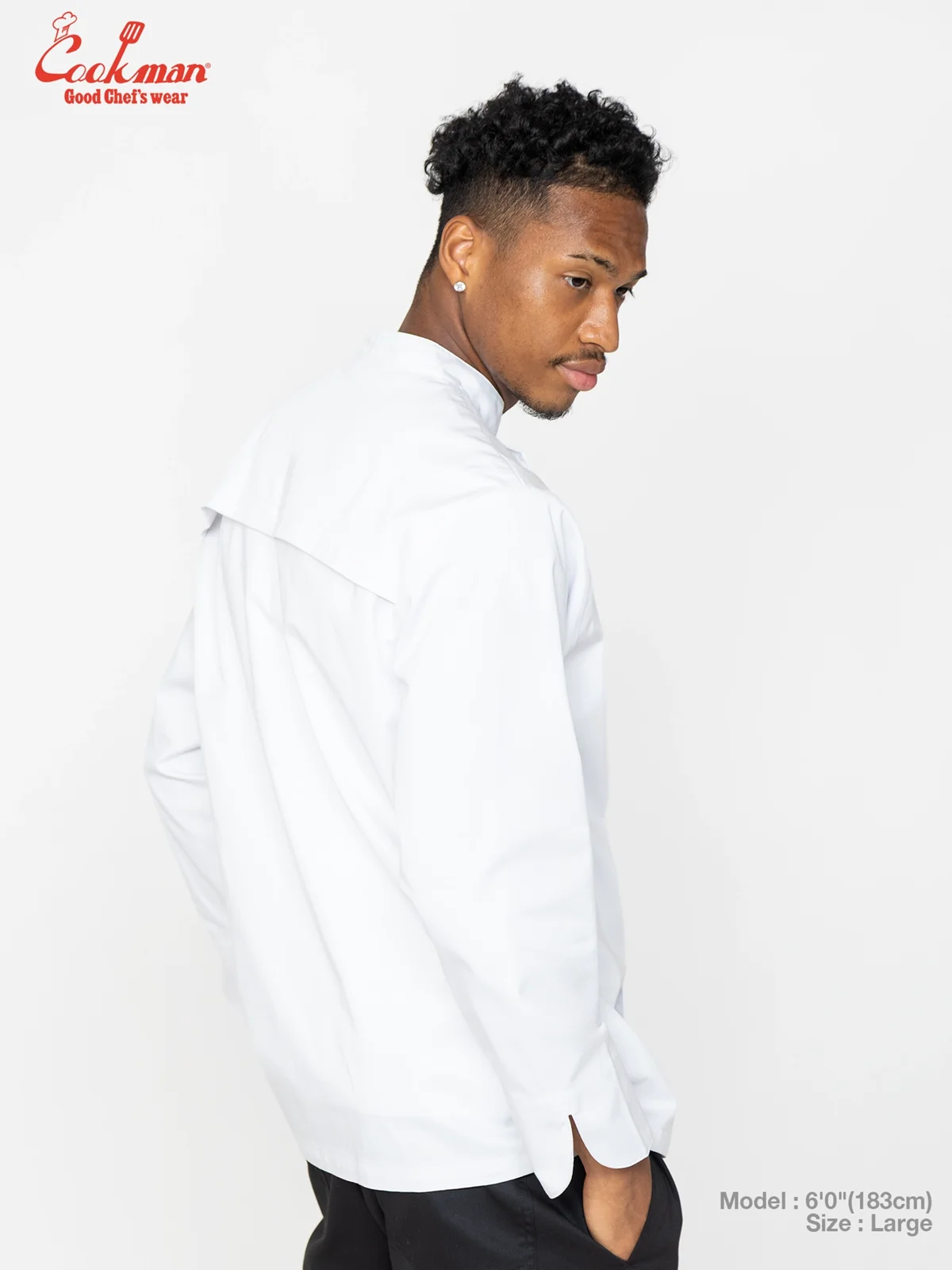 �����ե����� Chef Coat Long Sleeve Vented White