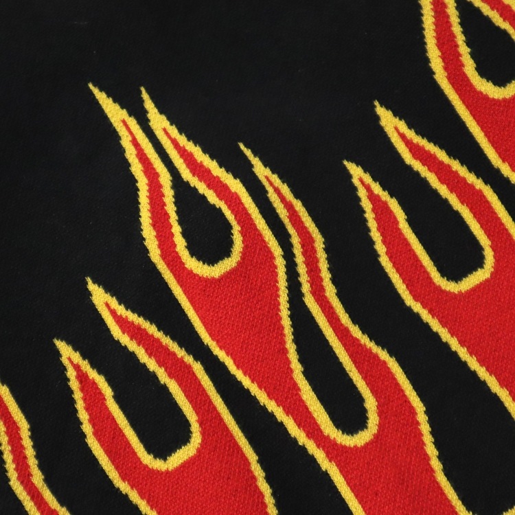 �����ǥ����� Knitted Cardigan Flame Black