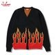 �����ǥ����� Knitted Cardigan Flame Black
