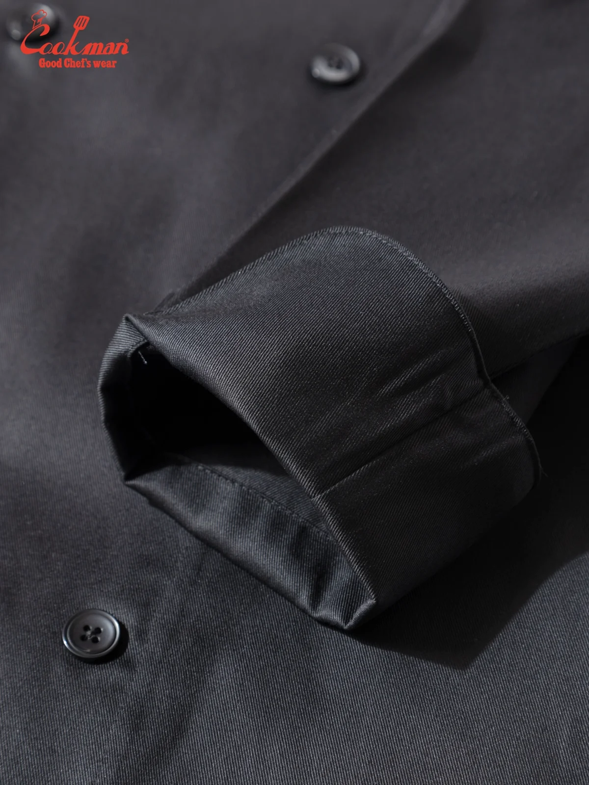 �����ե����� Chef Coat Long Sleeve Vented Black