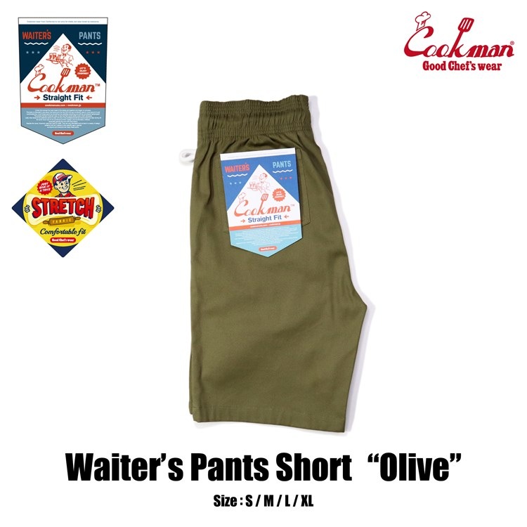 �������������ѥ�� Waiter's Pants Short Olive