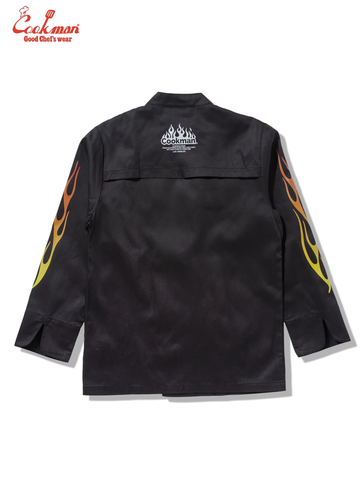 �����ե����� Chef Coat Long Sleeve Vented Gril Black