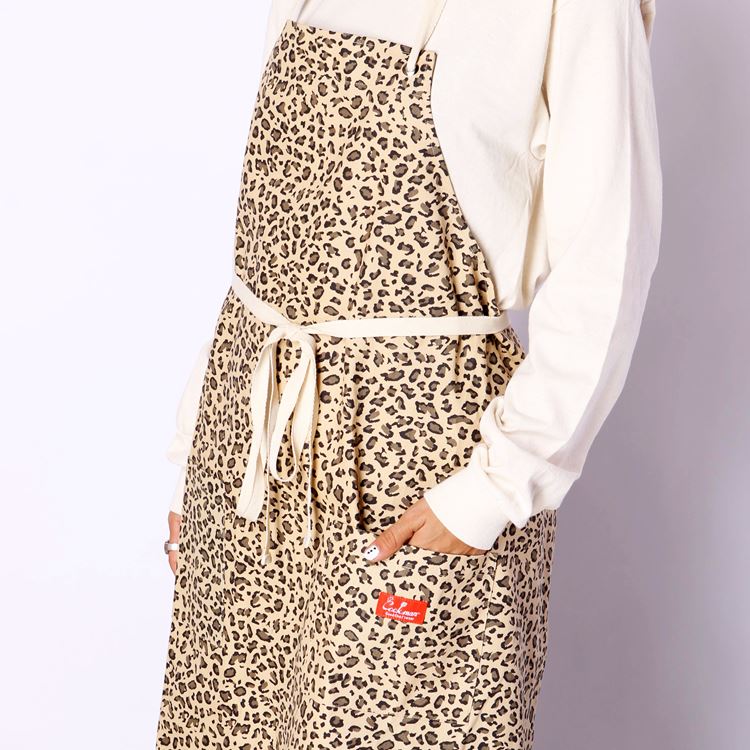 ���󥰥��ץ��� Long Apron Leopard