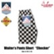 �������������ѥ�� Waiter's Pants Short Checker Black