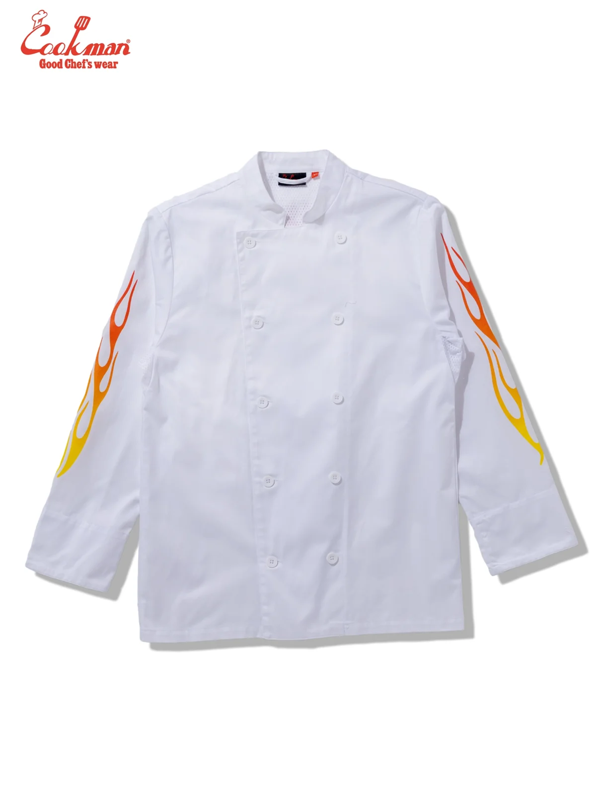 �����ե����� Chef Coat Long Sleeve Vented Gril White