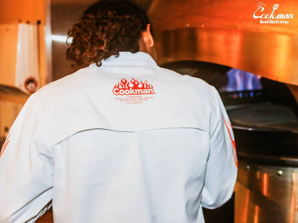 �����ե����� Chef Coat Long Sleeve Vented Gril White