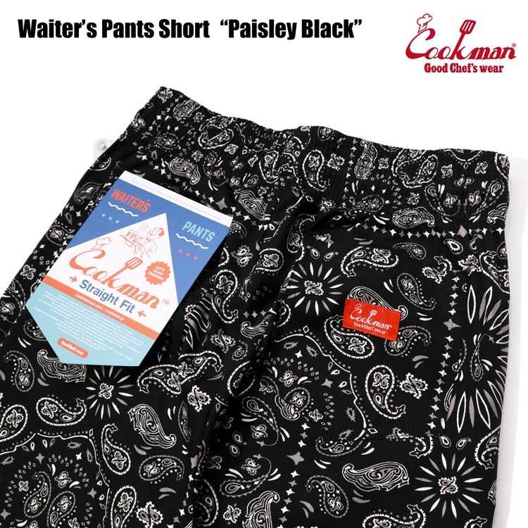 �������������ѥ�� Waiter's Pants Short Paisley Black