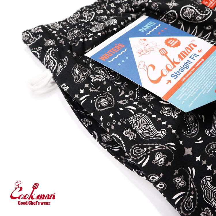 �������������ѥ�� Waiter's Pants Short Paisley Black