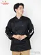 �����ե����� Chef Coat Long Sleeve Vented Skull Bone Black