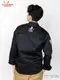 �����ե����� Chef Coat Long Sleeve Vented Skull Bone Black