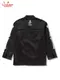 �����ե����� Chef Coat Long Sleeve Vented Skull Bone Black