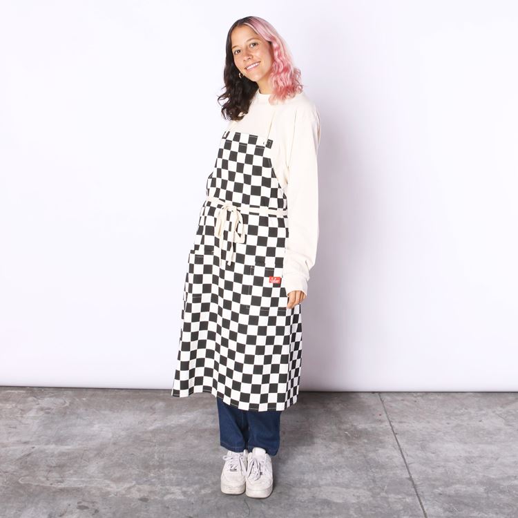 ���ץ��� Long Apron Checker