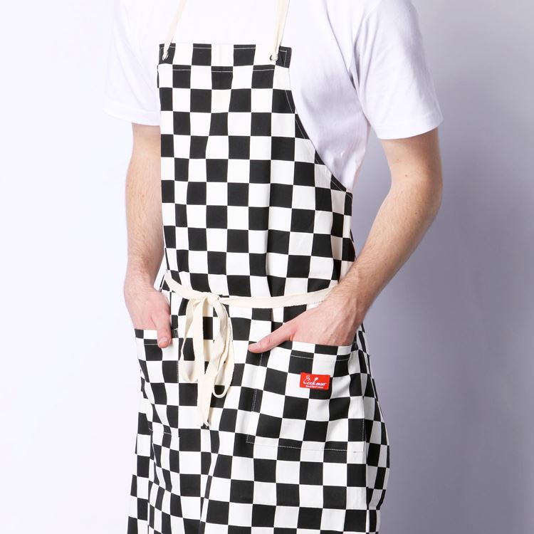 ���ץ��� Long Apron Checker