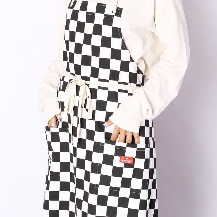 ���ץ��� Long Apron Checker