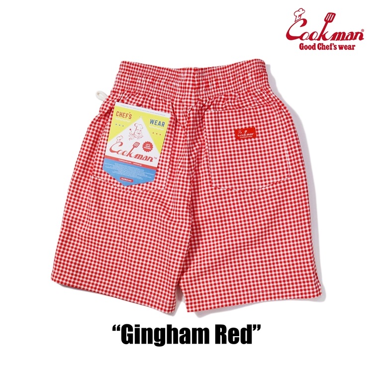 �����եѥ�� Chef Pants Short Gingham Red