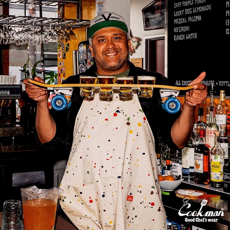 ���󥰥��ץ��� Long Apron Sauce Splash