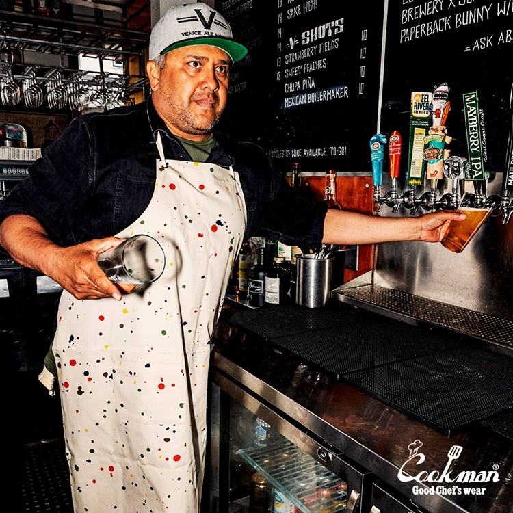 ���󥰥��ץ��� Long Apron Sauce Splash