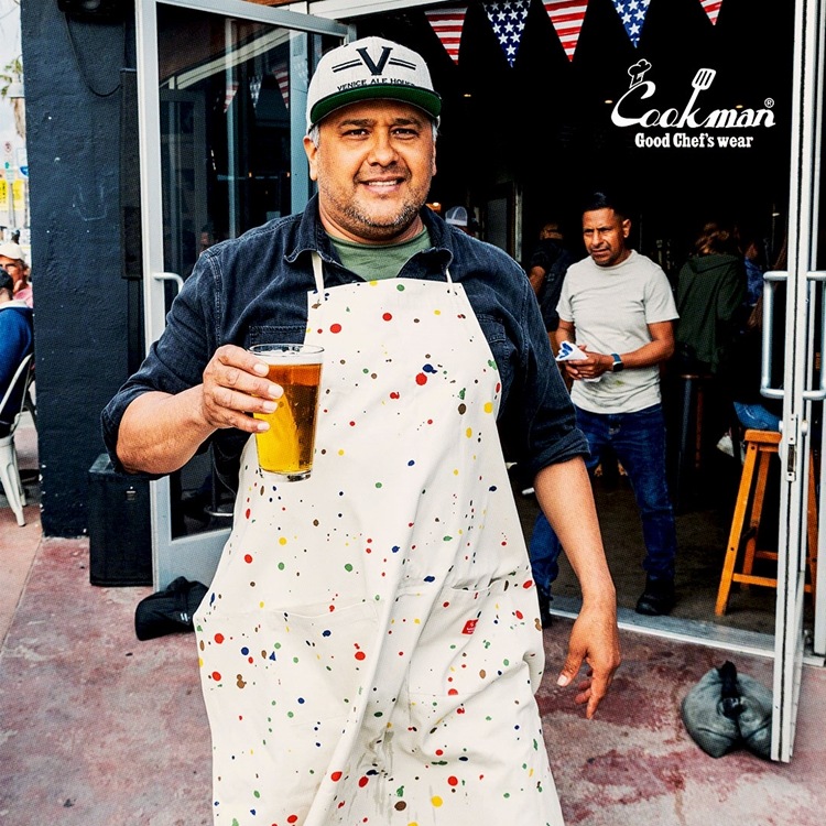 ���󥰥��ץ��� Long Apron Sauce Splash