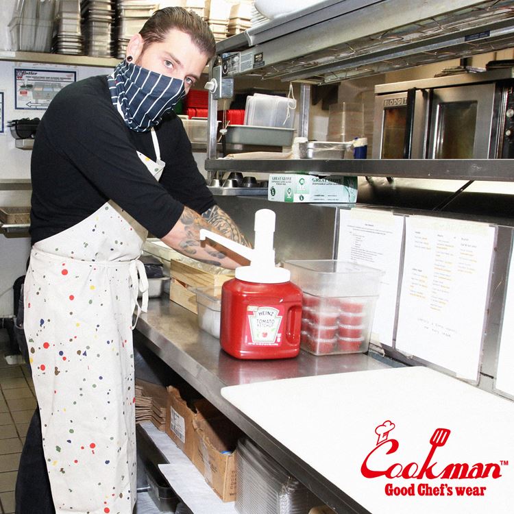 ���󥰥��ץ��� Long Apron Sauce Splash