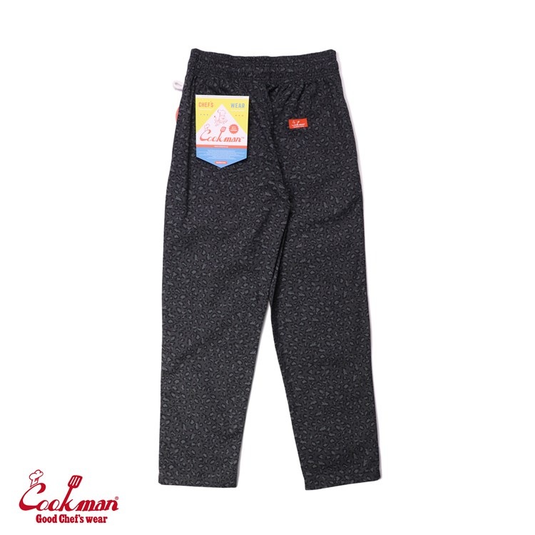 եѥ Chef Pants Black Leopard