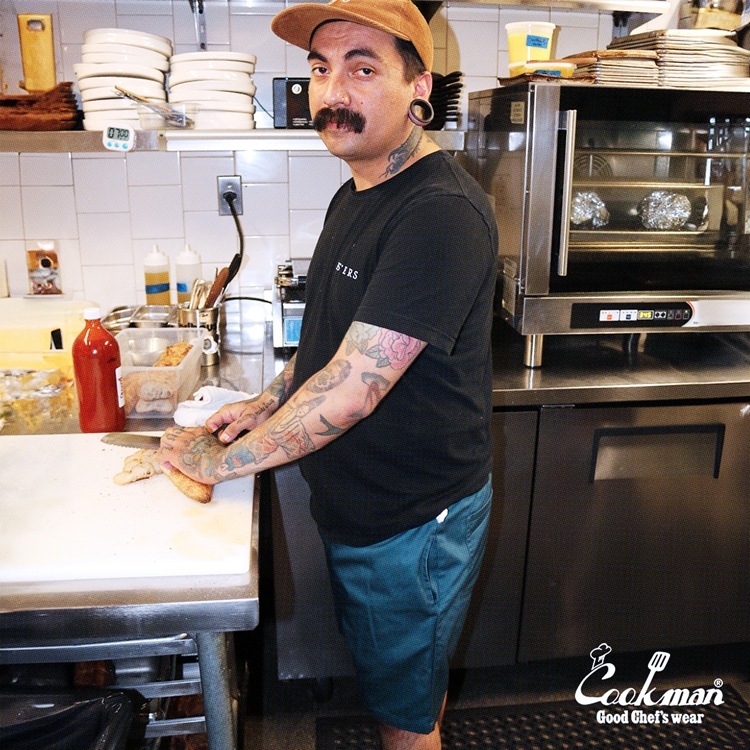 եѥ Chef Pants Short Lincoln Green