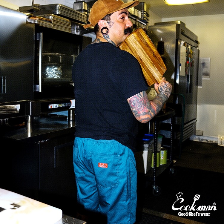 եѥ Chef Pants Short Lincoln Green